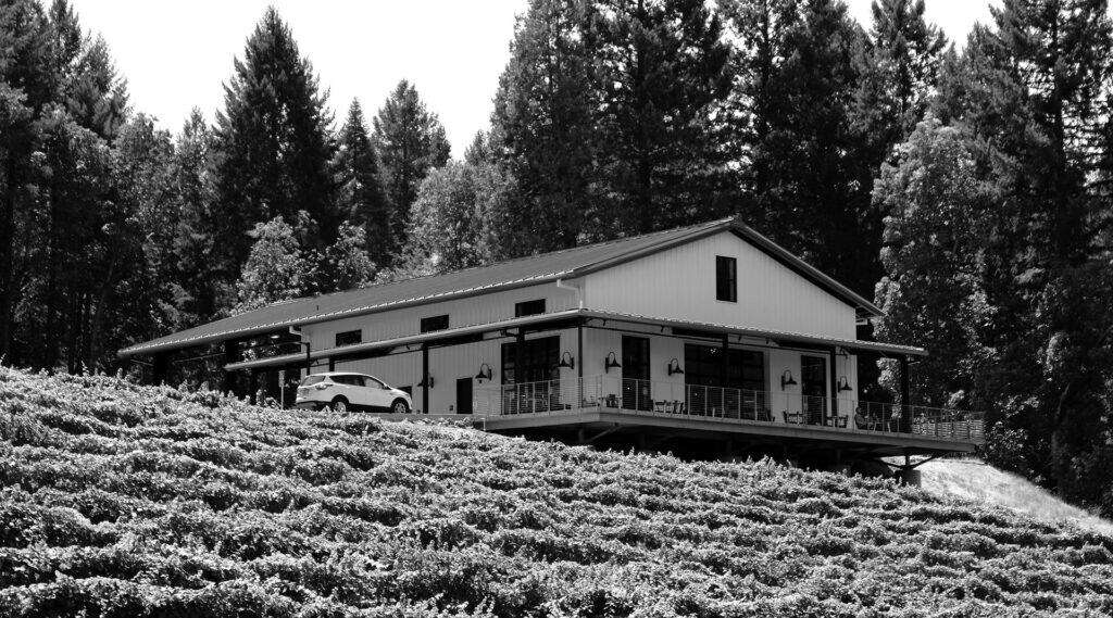 Custom Metal Vineyard Storage Building in Northern California
